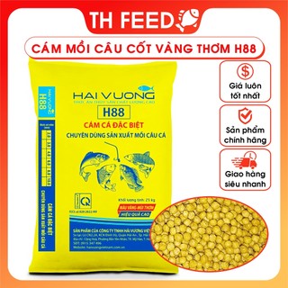 5kg Cám H88 Hải Vương mồi câu cá thơm cốt vàng, 20 đạm, cám mồi câu cá chép, trôi, trắm, rô phi...