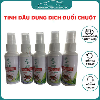 Tinh Dầu Đuổi Chuột, Lọ Phun Dung Dịch Chống Chuột, Dùng Trong Khoang Xe Ô Tô, Bảo Vệ Thiết Bị Xe Hơi- 50ML