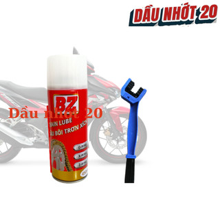 [Tặng bàn chải] Chai Xịt Dưỡng Sên BZ CHAIN LUBE 450ml Kèm bàn chải 3D