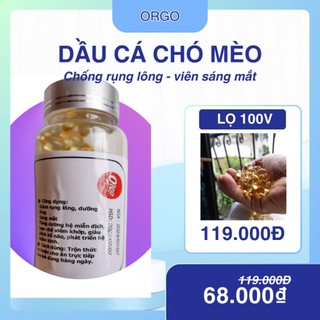 Viên dầu cá chó mèo (lọ 100v)