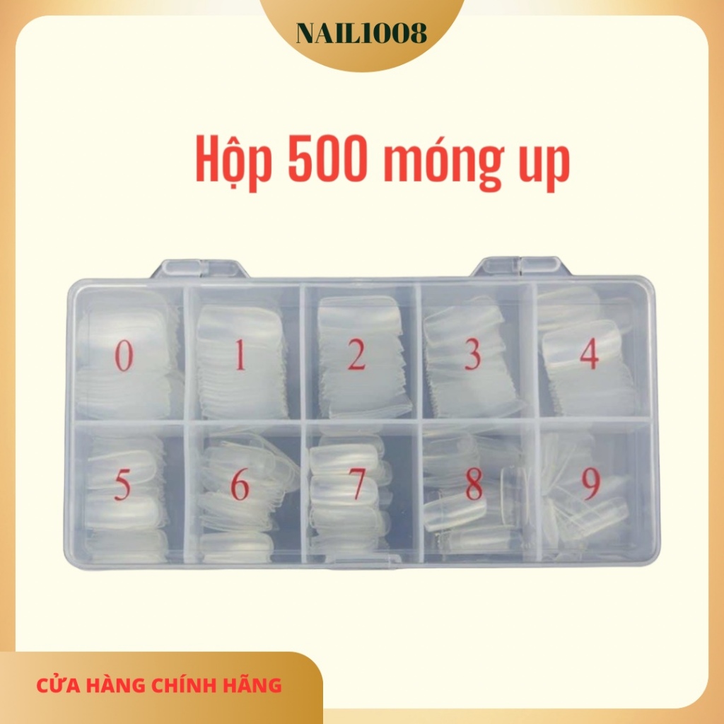 Móng up tay form to , móng up chân dài hộp 500 móng
