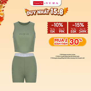Combo áo t-top cotton - quần biker short vera by chipu - c0015+c0018