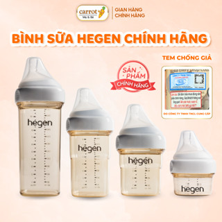  Bình Sữa Hegen Chính Hãng PPSU - Thiết Kế Tiện Lợi An Toàn Cho Bé Chống Sặc Dễ Vệ Sinh 