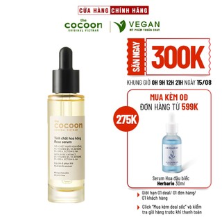 Tinh chất hoa hồng Cocoon Việt Nam 30ml (rose serum) - VEGAN - Mỹ phẩm thuần chay