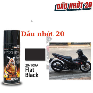 Chai sơn xịt Samurai màu đen nhám, đen mờ 109A 400ml tiện dụng