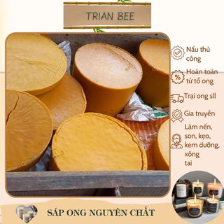 Sáp ong nguyên chất 1kg, nấu từ tổ ong nội. đã lọc sạch, cứng và dẻo, thơm nhẹ tự nhiên