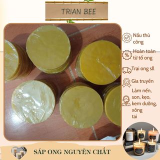 Sáp ong nguyên chất 1kg, nấu từ tổ ong nội. đã lọc sạch, cứng và dẻo, thơm nhẹ tự nhiên