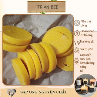 Sáp ong nguyên chất 1kg, nấu từ tổ ong nội. đã lọc sạch, cứng và dẻo, thơm nhẹ tự nhiên