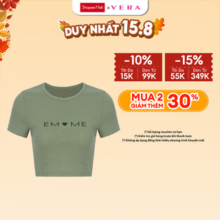 Áo crop top nữ vera by chipu cotton - c0016