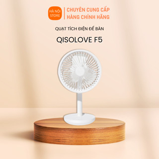  Quạt tích điện để bàn mini AiSolove F5 3 mức gió có thể quay được - Bảo hành 3 tháng 