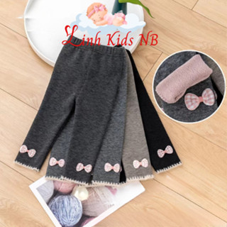 Quần legging lót lông cho bé gái nhiều họa tiết đáng yêu