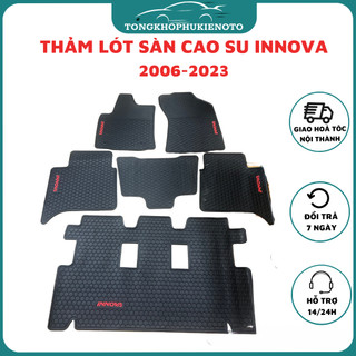 Thảm lót sàn cao su đúc xe Toyota INNOVA 2008- 2021,2022, 2023 cao cấp loại đúc dày theo xe, không mùi
