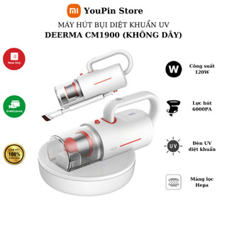 Máy hút bụi thảm đệm không dây Deerma CM1900 hút bụi khử khuẩn bằng tia UV - Bảo hành 6 tháng