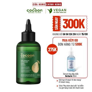 PHIÊN BẢN NÂNG CẤP - Nước dưỡng tóc tinh dầu bưởi ( pomelo hair tonic ) Cocoon 140ml thuần chay