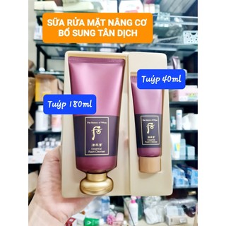 Sét sữa rửa mặt Whoo đỏ chống lão hóa bổ sung tân dịch (Date 2026)