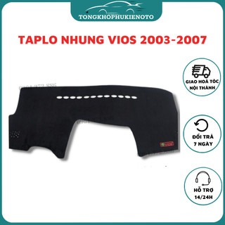 Thảm taplo xe toyota vios 2003- 2004 2005 2006 2007- nhung lông cừu