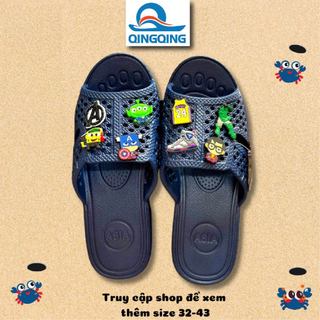 Dép tổ ong XANH NAVY cao cấp,siêu nhẹ,đế dày 3cm,chống trơn trượt,FORM CHUẨN
