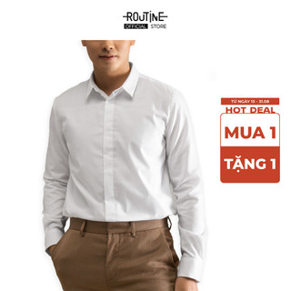 Áo sơ mi tay dài. fitted - routine 10f21shl003cr2
