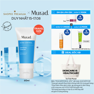 Sữa rửa mặt sạch da ngừa mụn - clarifying cleanser 60ml