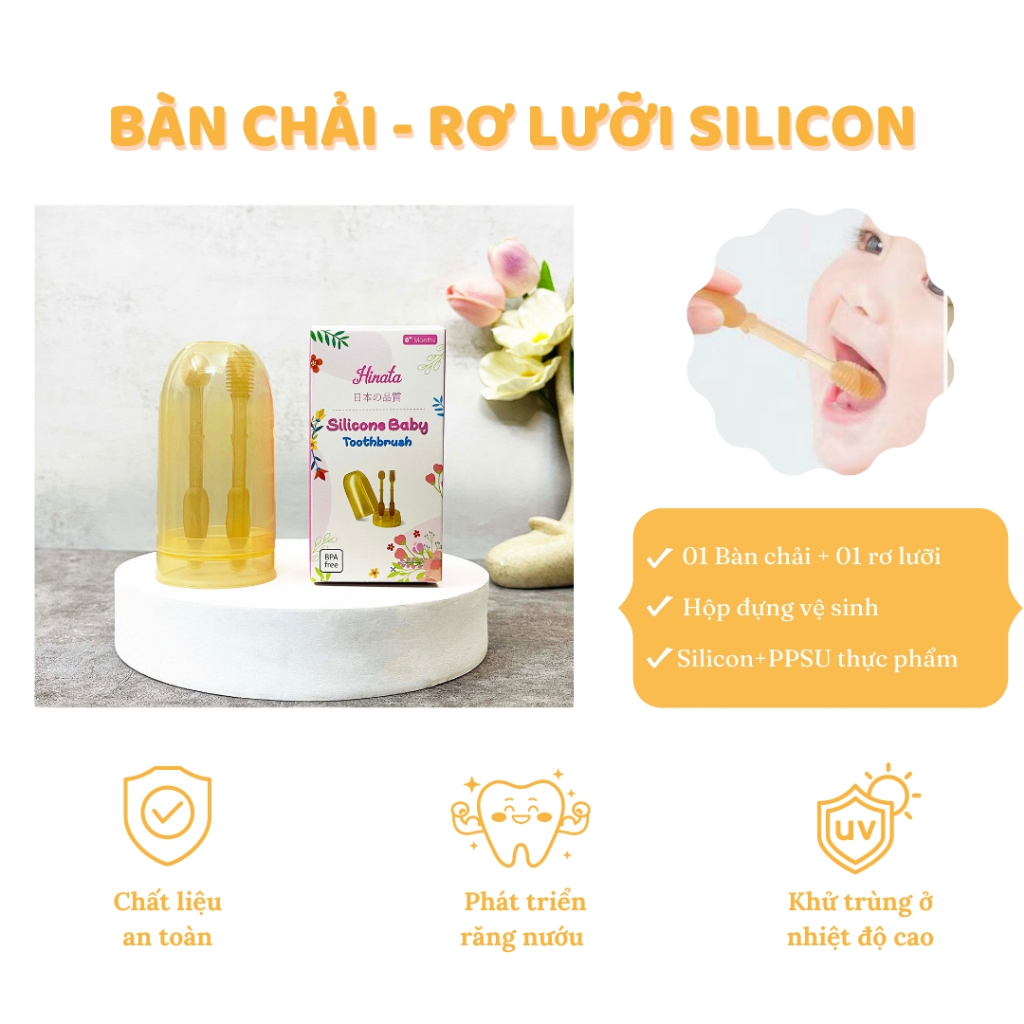 Bàn Chải Đánh Răng Silicone Cho Bé BC01 Hinata