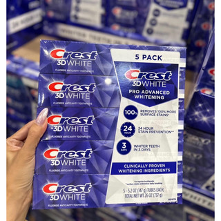 [Mẫu Mới] KEM ĐÁNH RĂNG CREST 3D WHITE ADVANCED WHITENING 147G