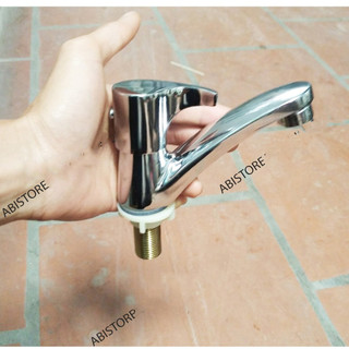 VÒI RỬA MẶT LAVABO LẠNH DẤU HỎI KÈM DÂY CẤP NƯỚC