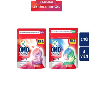 (MẪU THỬ) Túi 4 viên giặt tiện lợi OMO MATIC 3 trong 1 (4 viên*10.5g)