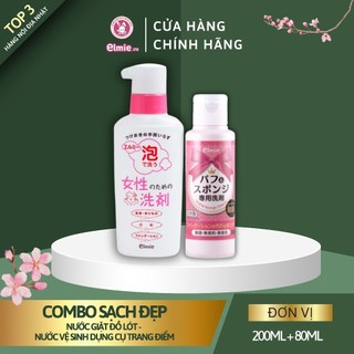 Combo sạch đẹp - Nước giặt đồ lót và nước rửa dụng cụ trang điểm