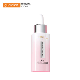 Tinh Chất (Serum) L'Oreal Paris Glycolic Bright Hỗ Trợ Sáng Da 1.0% Glycolic Acid 30Ml