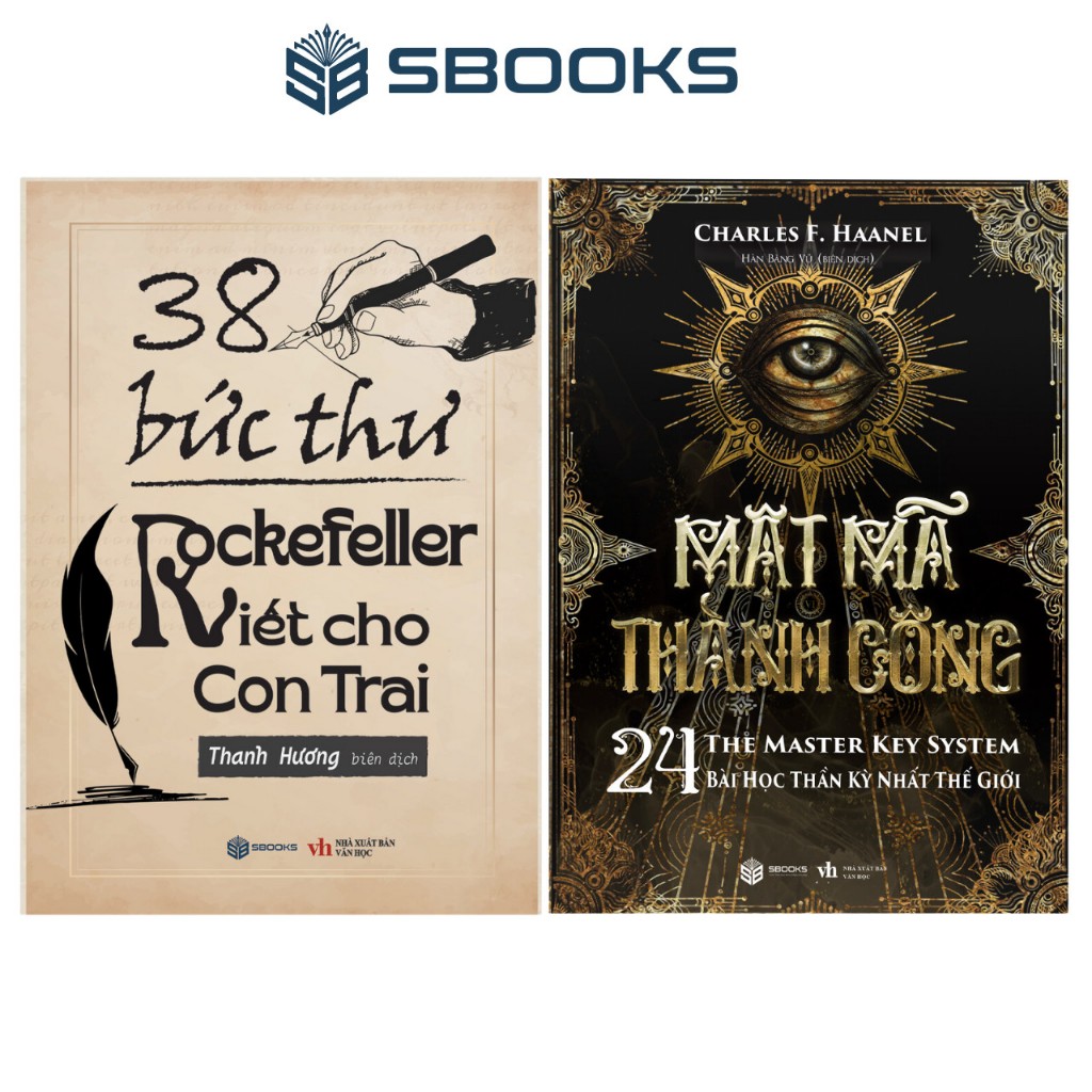 Sách Combo 2 Cuốn : 38 Bức Thư Rockefeller Viết Cho Con Trai + Mật Mã Thành Công - SBOOKS