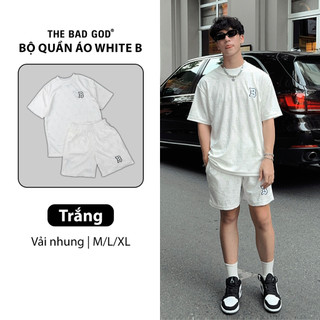 Set bộ quần áo nam mùa hè The Bad God White B