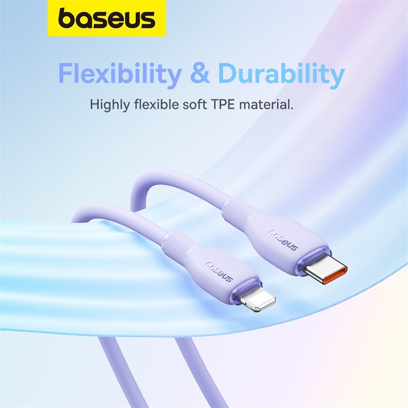 [Quà Tặng] Dây cáp dẻo Pudding siêu bền 20W BASEUS Pudding Series 1.2m sạc nhanh Type-C | BigBuy360 - bigbuy360.vn