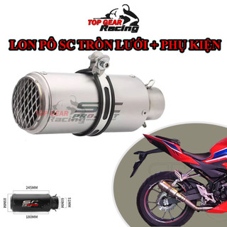 Pô sc tròn đuôi lưới có tiêu giảm thanh họng 51mm