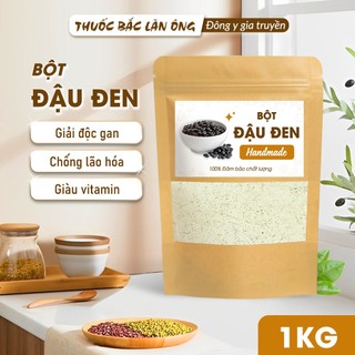 Bột Đậu Đen 1kg (Đỗ Đen Rang Thơm, Nghiền Mịn) - Lãn Ông