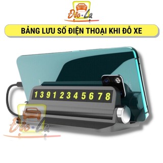 Bảng ghi số điện thoại cho xe ô tô khi dừng đỗ - Có giá đỡ điện thoại
