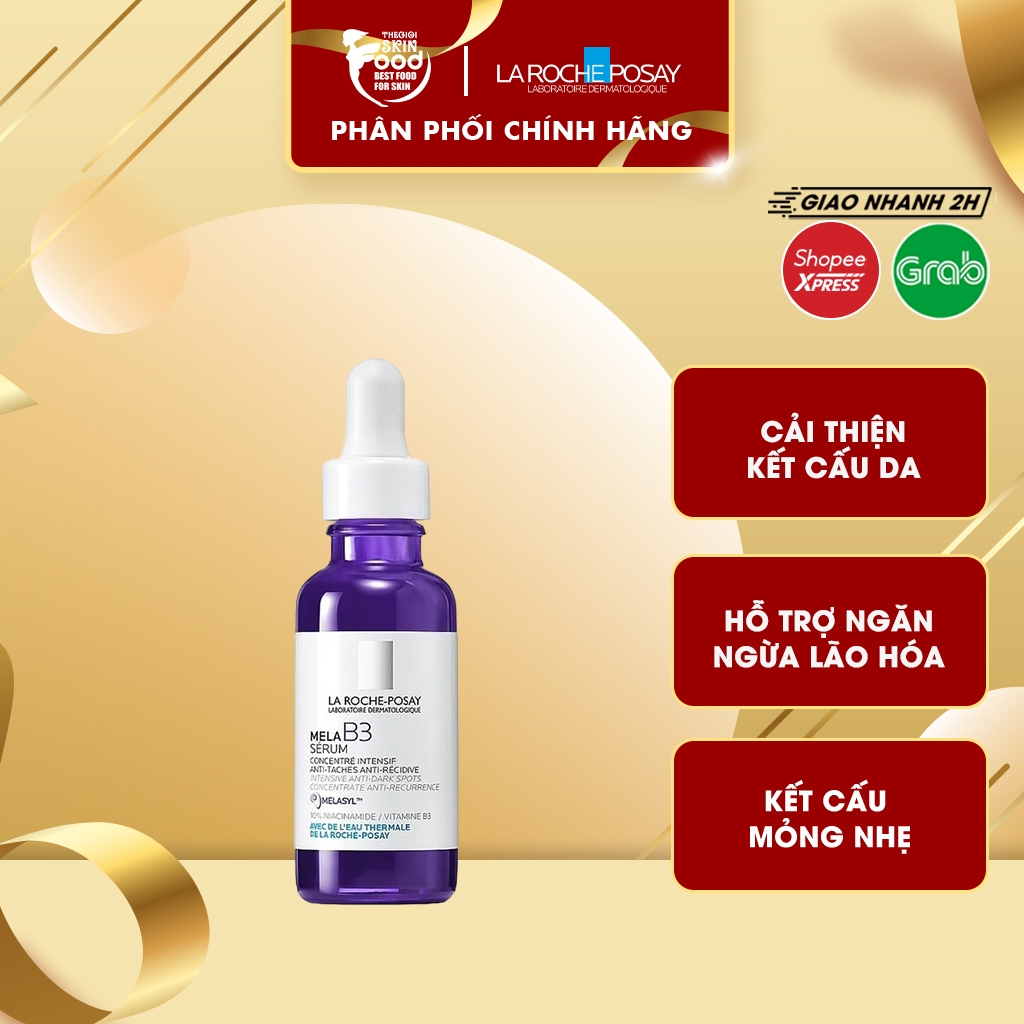 Serum La Roche-Posay Hỗ Trợ Dưỡng Sáng, Giảm Thâm Nám La Roche-Posay Mela B3 Serum 30ml