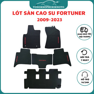 Thảm lót sàn cao su xe Toyota Fortuner 2009- 2021, 2023,2024 cao cấp loại đúc dày theo xe, không mùi, dễ vệ sinh