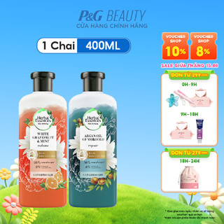 Dầu Xả HERBAL ESSENCES Bồng Bềnh Chiết Xuất Bưởi & Bạc Hà/ Phục Hồi Chiết Xuất Tinh Dầu Morocco Argan - Chai 400ML