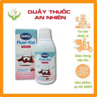 Nước súc miệng HMU Fluor - Kid dành cho trẻ em của Đại Học Y Hà Nội