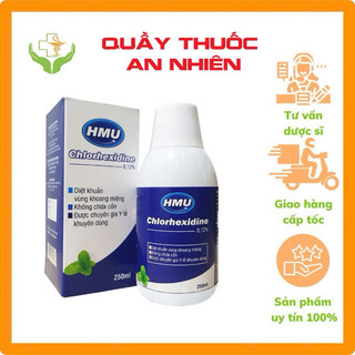 Nước súc miệng HMU Chlorhexidine 0,12% Đại học Y Hà Nội