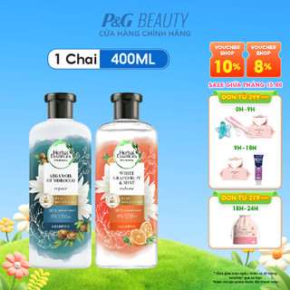 Dầu Gội HERBAL ESSENCES Bồng Bềnh Chiết Xuất Bưởi & Bạc Hà/ Phục Hồi Chiết Xuất Tinh Dầu Morocco Argan - Chai 400ML