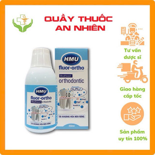 Nước súc miệng HMU Fluor - ortho cho người niềng răng Đại Học Y Hà Nội