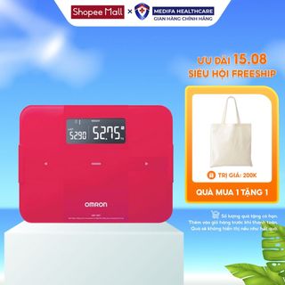 Cân điện tử đo chỉ số cơ thể omron hbf-255t theo 7 chỉ số, có kết nối bluetooth
