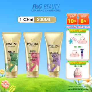 Dầu Xả Siêu Dưỡng PANTENE Miracles Ngăn Rụng Tóc Biotin/ Phục Hồi Hư Tổn Collagen/ Suôn Mượt Óng Ả Keratin - Tuýp 300ML