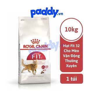 [10kg] Thức Ăn Hạt Cho Mèo Trưởng Thành Vận Động Thường Xuyên Royal Canin Fit 32