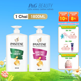 Dầu Gội PANTENE Pro-V Ngăn Rụng Tóc/ Suôn Mượt Óng Ả - Chai 1800ML