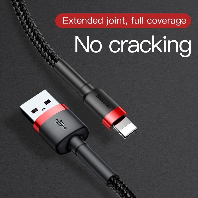 Cáp sạc và truyền dữ liệu Baseus cổng USB dành cho điện thoại Phone dài 2 mét | BigBuy360 - bigbuy360.vn