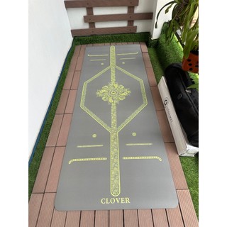  Thảm Yoga Cao Su Thực Vật Tự Nhiên Xơ Dừa Bề Mặt Nhám Siêu Bám Dính Clover thế hệ mới Kèm túi 