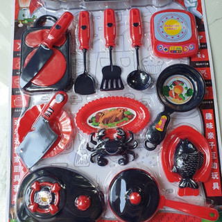 Đồ chơi nấu ăn nhà bếp vĩ đỏ thú vị cho bé