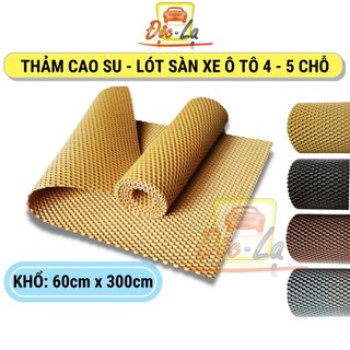 Thảm lót sàn cao su 4 - 5 chỗ cao cấp không mùi cuộn 300cm x 60cm